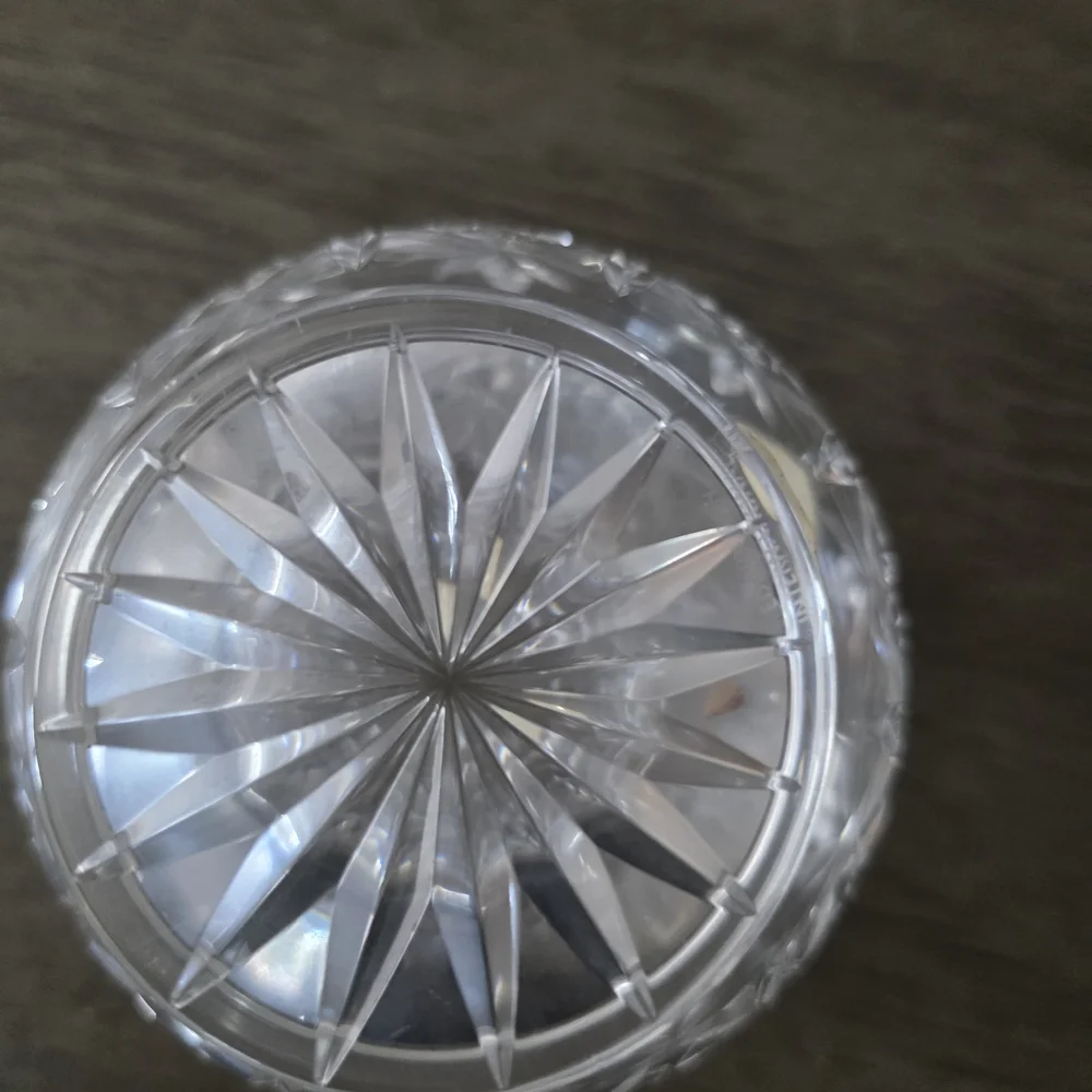 This is an Edinburgh Crystal Rose Bowl, Star of Edinburgh Pattern